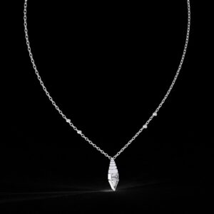 Beautiful Cone & Triangle Pendant Made In 18 / 14 /10K T Gold Embellished With Certified Lab Diamond For The Anniversary Gift For Her