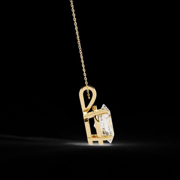 Elegant Oval-Cut Solitaire Diamond Pendant Made In 18/14/10 KT Gold Embellished With Certified Lab Diamonds For The Anniversary Gift For Her