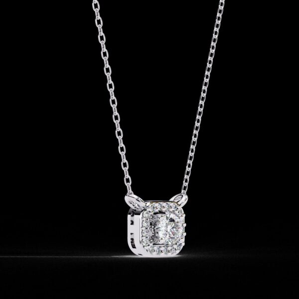 Minimalist Round Diamond Pendant Made In 18 / 14 / 10 KT Gold Embellished With Certified Lab Diamond For The Anniversary Gift For Her