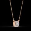Minimalist Round Diamond Pendant Made In 18 / 14 / 10 KT Gold Embellished With Certified Lab Diamond For The Anniversary Gift For Her