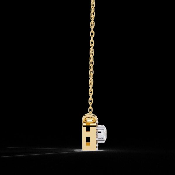 Minimalist Round Diamond Pendant Made In 18 / 14 / 10 KT Gold Embellished With Certified Lab Diamond For The Anniversary Gift For Her