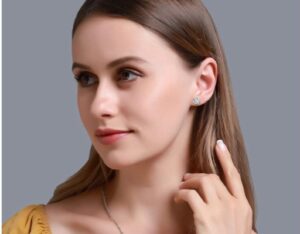 Classic 3-Prong Round Diamond Stud Earrings Made In 18/14/10 KT Gold Studded With Certified Lab Diamond For The Anniversary And Wedding Gift