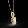 Elegant Marquise Cut Diamond Pendant Made In 18 / 14 / 10 KT Gold Embellished With Certified Lab Diamond For The Anniversary Gift For Her