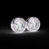 Bezel-Set Round Diamond Stud Earrings Made In 18 / 14 / 10 KT Gold Studded With Certified Lab Diamonds For The Anniversary And Wedding Gift