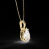 Pear-Shaped Diamond Solitaire Pendant Made In 18 / 14 / 10 KT Gold Embellished With Certified Lab Diamonds For The Anniversary Gift For Her