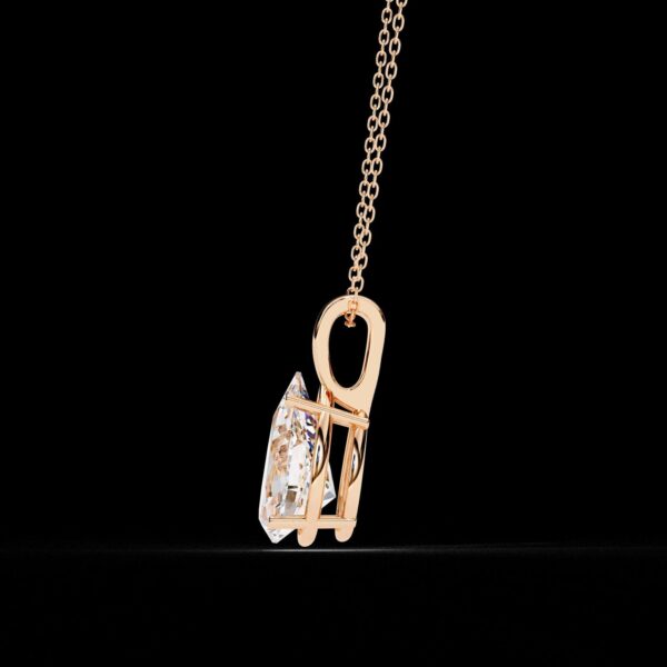 Pear-Shaped Diamond Solitaire Pendant Made In 18 / 14 / 10 KT Gold Embellished With Certified Lab Diamonds For The Anniversary Gift For Her