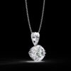 Elegant Round-Cut Solitaire Pendant Made In 18 / 14 / 10 KT Gold Embellished With Certified Lab Diamonds For The Anniversary Gift For Her