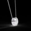 Oval Solitaire Lab-Grown Diamond Pendant Made In 18/14/10 KT Gold Embellished With Certified Lab Diamonds For The Anniversary Gift For Her